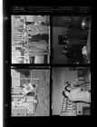 Five men at courthouse; Flag raising; Miss America Visits Greenville; (4 Negatives (March 17, 1955) [Sleeve 36, Folder d, Box 6]